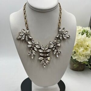 J. Crew Vintage Cluster RhineStone
Drop Bib Wedding Dance Fancy
Bling Necklace‎